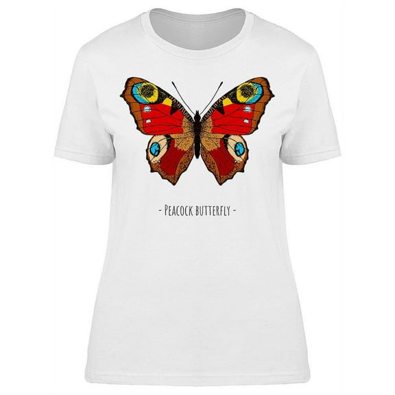 "peacock Butterfly" T-Shirt Women -Image by Shutterstock, Female x-Large