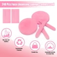 thumbnail image 4 of Esponjas faciales Luxiv, 240 unidades, comprimidas con funda, color rosa, 4 of 7