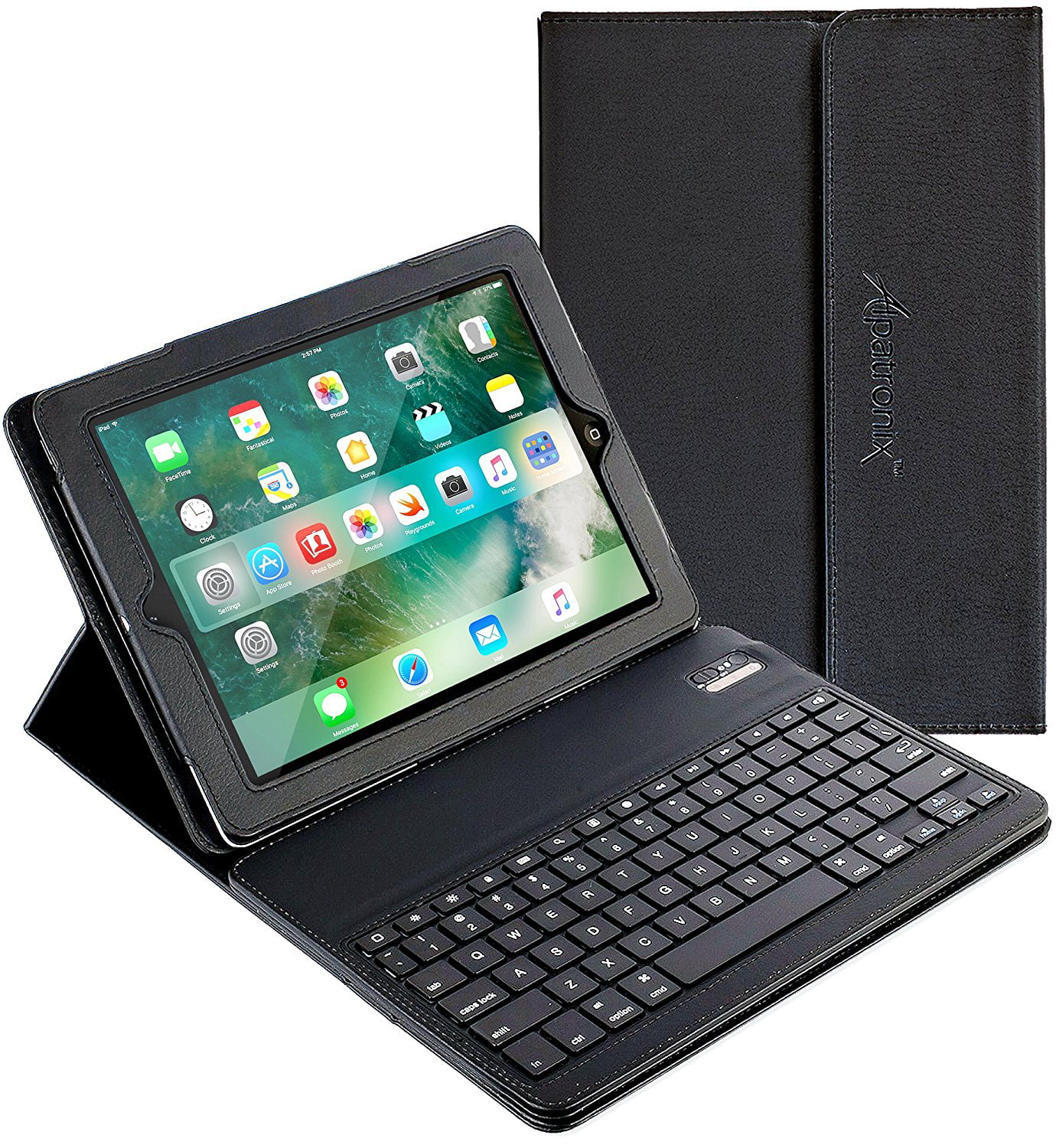 iPad Keyboard + Leather Case, Alpatronix KX100 Portable ...