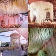 thumbnail image 3 of 32.8Ft Artificial Silk Wisteria Vine Hanging Flowers Garland Home Outdoor Wedding Arch Garden Wall Decor,Pack of 10 (Off White), 3 of 5