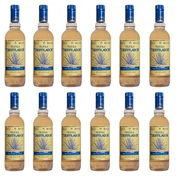 Pack de 12 Tequila El Destilador Reposado 750 ml