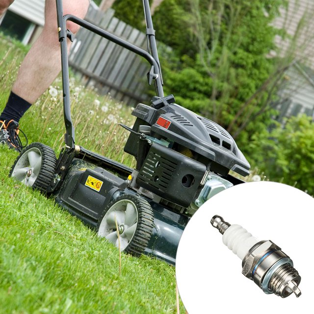 Household Lawn Mower Carburetor Spark Plugs Lawnmower Motor Engine Glow Engine Power Tool Accessories Replacement for Briggs Stratton RJ19LM/BR2LM