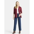 thumbnail image 3 of Time and Tru Women's and Women's Plus Open Front Cardigan Sweater, Sizes XS-4X, 3 of 5