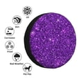thumbnail image 5 of Easygdp Purple Glitter Wheel Sun Guard, Spare Tire Cover,Universal Trailer Suv Truck Camper Travel,Easy To Install And Remove -17 Inch, 5 of 9