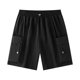 thumbnail image 1 of pstuiky Pantalones cortos para hombre, Pantalones cortos de trabajo para hombre, informales, holgados y versátiles, de verano, de corte medio, transpirables, para exteriores Pantalones cortos cargo, 1 of 2