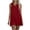 Red Dress, variant on Htigea Women's Hooded Mini Dress Sleeveless Solid Ruffled Dress Casual Loose Fit Summer Tank Dresses Black S