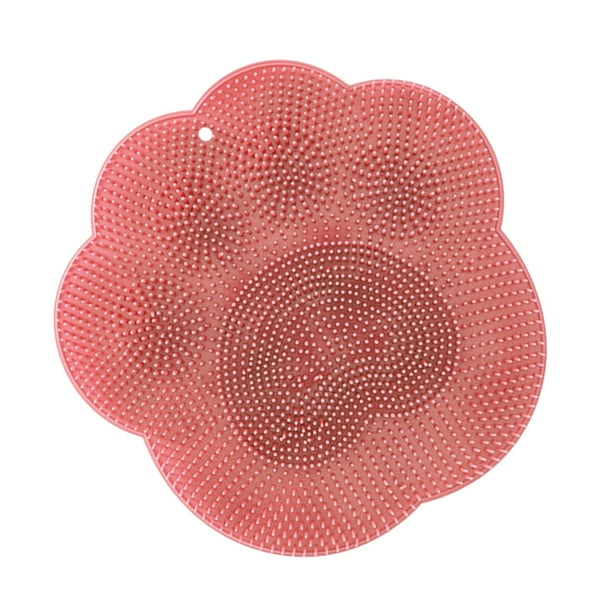 Ducha ador de pies depurador baño antideslizante alfombrilla de baño para los pies cansados Rosa Yuyangstore Lavado de pies de silicona