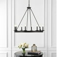 thumbnail image 3 of SAFAVIEH Fauna 8 Light Industrial Adjustable Chandelier, Bronze Black, 3 of 7