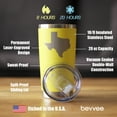 thumbnail image 4 of Bevvee Insulated Travel Tumbler 20 oz State Of Texas Texas Enthusiast Gifts Tumblers, 4 of 4