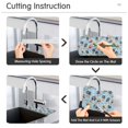 thumbnail image 5 of Yayeee Faucet Mat for Kitchen Sink 14.7" Diatomite Long Splash Guard Pad, Cartoon Hockey Pattern, 2 Pack, 5 of 7