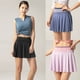 thumbnail image 1 of Falda deportiva 2 en 1 para mujer Pantalones cortos Forro Pocekt Secado rápido Transpirable Correr, 1 of 7