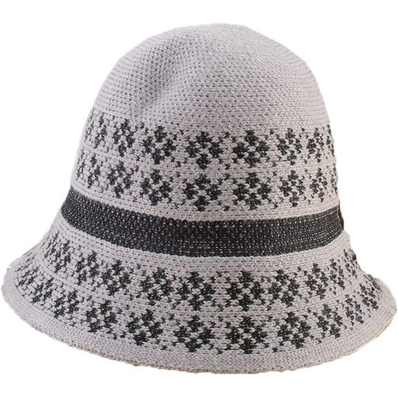 CoCopeaunts Women's Bucket Hat Warm Knitted Hats Autumn Winter Simple Fashion Versatile Heavy Woolen Casual Fisherman Hat