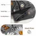 thumbnail image 6 of Daisy Butterfly Area Rugs 5'x8', Washable Small Throw Rugs for Classroom Bedroom, Spring Floral Butterflies Grey Modern Art Indoor Outdoor Rug Non-Slip Low Pile Carpet Runner Reversible Floor Mats, 6 of 8