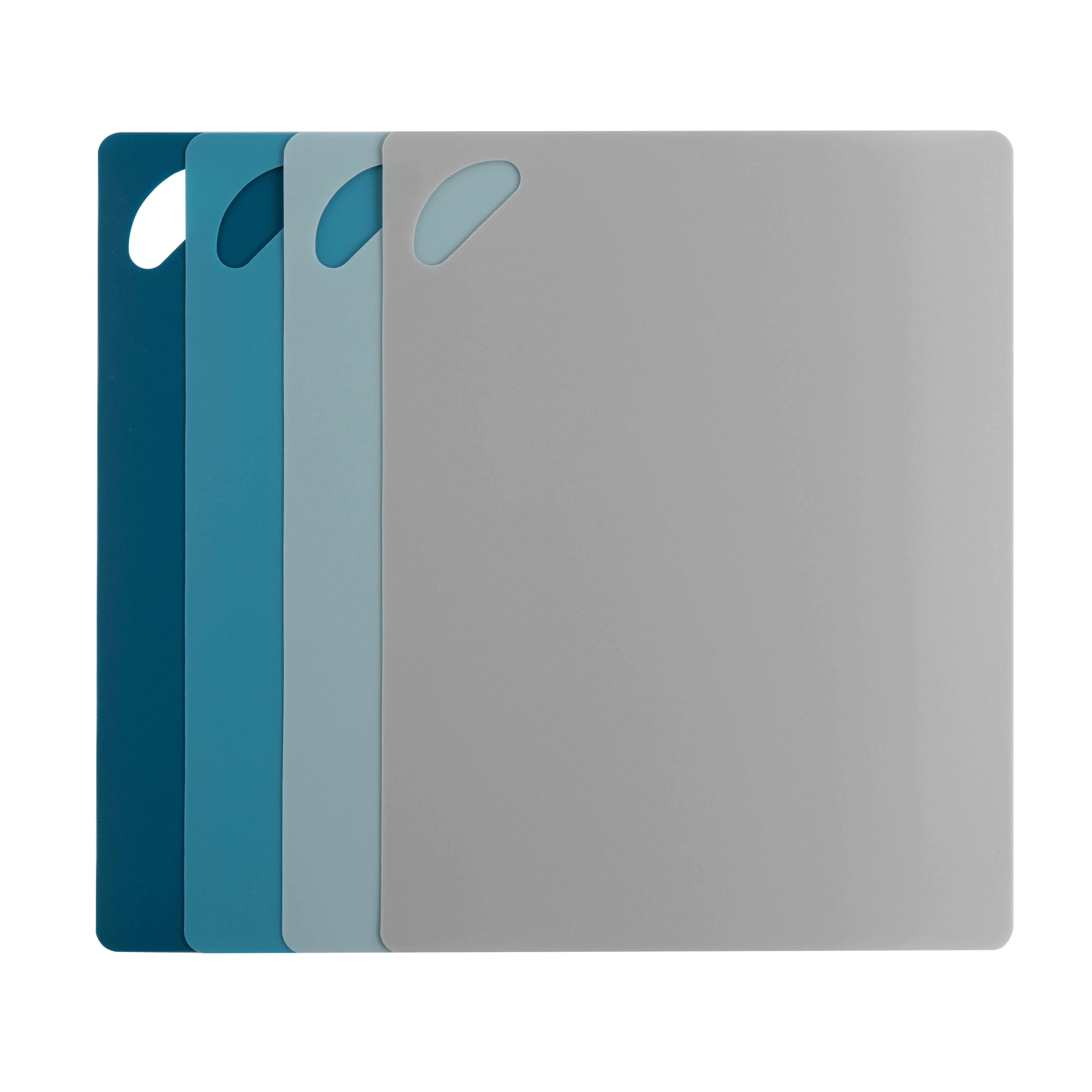 Mainstays Eco-Friendly Non-Slip Cutting Mats, 4 Pack, 14.1 x 10.8 Inches, Made from 50% Recycled PP, Multicolor