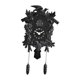 thumbnail image 5 of Reloj de pared contemporáneo con sonido de cuco, de plástico resistente, ideal para el dormitorio. Negro, 5 of 9