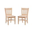 thumbnail image 4 of Linon Davis Ensemble de Deux Chaises pour Enfants en Bois Non Fini, 4 of 11
