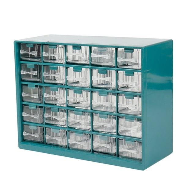 Parts Hardware Cabinet Tool Storage Box Storage Organizer Bins for Screws  Small Parts - Green 
