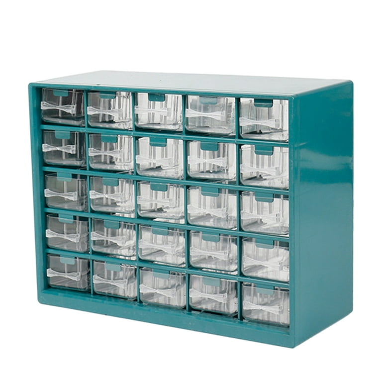 Plastic 25 Drawer Parts Storage Box Storage Organizer Bins For