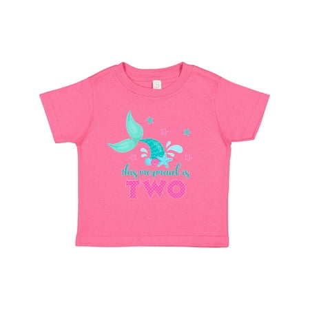 

Inktastic Mermaid Tail 2nd Birthday Gift Toddler Toddler Girl T-Shirt