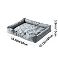 thumbnail image 3 of Leodye 1PCS Water Repellent Fabric Pet Bed with Anti-Slip Dots, All Season Sleeping Mat fors and Small s -19.69x15.75x3.94in, 3 of 7