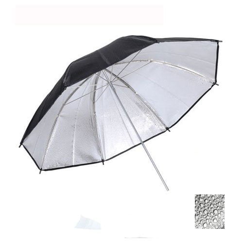 57 inch CowboyStudio Professional Strobe Speedlight Flash Reflector Silver Black Reflective Parabolic Umbrella 