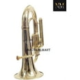 thumbnail image 4 of Brass Bb Flat Musical Instrument Euphonium 3 Valve With Free Hard Case Mouthpiece (Brass), 4 of 4