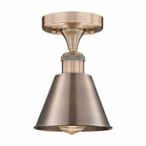 Innovations Lighting  Smithfield - 1 Light 7" Semi-Flush Mount Antique Copper