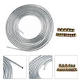 thumbnail image 3 of 25 ft 316 Brake Line Kit Steel Tube Roll Silver Copper Brazing & 16 Connectors, 3 of 4