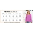 thumbnail image 6 of WIHOLL Womens Striped Long Sleeve Shirts Spring Outfits 2026 Striped Tops Fashion Clothing Crewneck Tee Blouses Burgundy, 6 of 8
