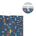 thumbnail image 5 of Yayeee Shower Curtain with Hooks 72"x72" Waterproof Fabric Bathroom Hanging Decor, Blue Beach Pattern, 5 of 5