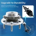 thumbnail image 4 of Conjunto de cojinete y cubo de rueda delantero 4WD para Chevy GMC, 4 of 6