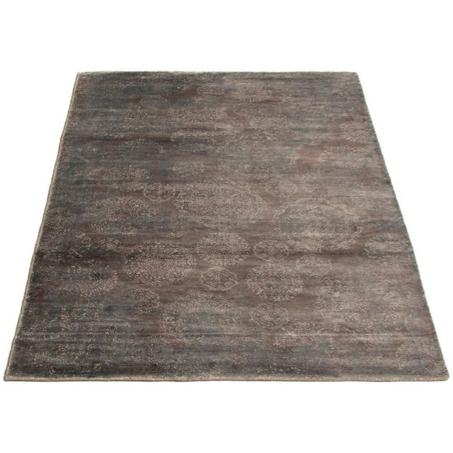 ECARPETGALLERY 4'11" x 7'6" Transitional Galleria Hand Loomed Area Rug for Living Room, Dining Room and Bedroom in Grey