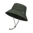 thumbnail image 3 of Sombrero para el sol Sombrero de pesca Adultos con tiras reflectantes Protección solar Ajustable para Verde, 3 of 9
