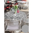 thumbnail image 5 of Outdoor Tablecloths with Umbrella Hole & Zipper, Black White Round Tablecloths 60 Inch, Modern Abstract Art Farmhouse Waterproof Table Cloth, Patio/Pool/Picnic Table Covers, 5 of 8