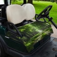 thumbnail image 2 of Golf Cart Seat Covers for 2 Seater,Green Trees Microfiber Cart Seat Towel Blanket,Forest Art Decor Spring Summer Nature Leaf Absorbent Breathable NonSlip Bench Seats Protector for Golf Course 51"x31", 2 of 9
