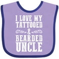 thumbnail image 3 of Inktastic I Love My Tattooed & Bearded Uncle Boys Baby Bib, 3 of 4