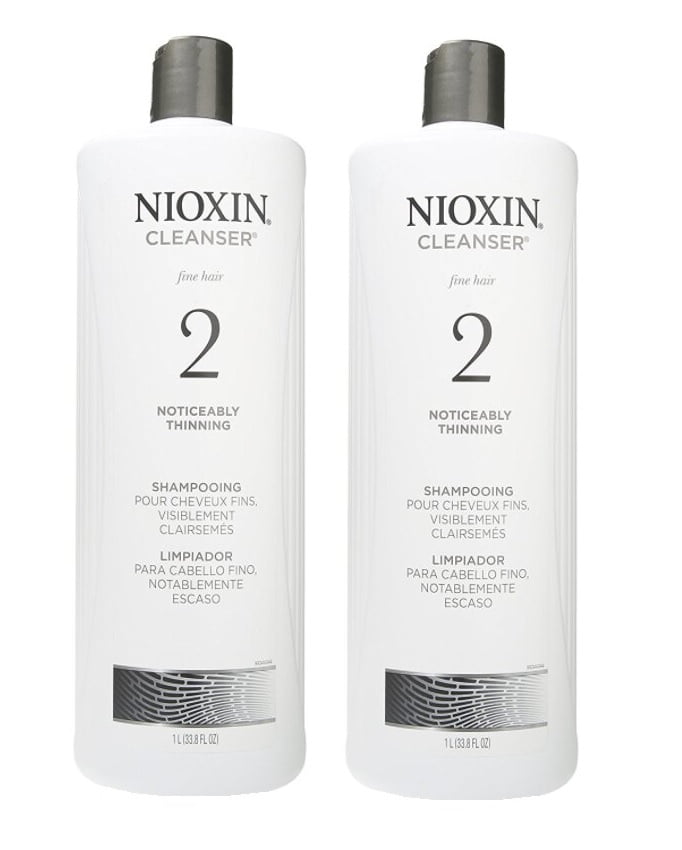 Nioxin System 2 Cleanser for Thinning Hair 33.8 oz (Pack of 2) - Walmart.com