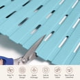 thumbnail image 2 of OTHWAY Non Slip Shower Mat for Tub & Inside Shower,36.6" x 16.9" Soft TPE Bath Mat with Suction Cups,Easy to Cut Shower Floor Mat,Machine Washable Bathtub Mats(Light Blue), 2 of 10