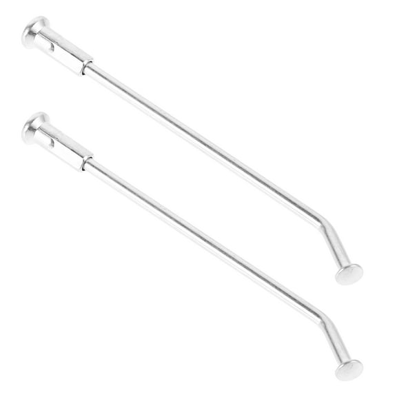 Masteelf Motorcycle Wheel Spokes for Front and Rear Rims Enhance Stability Precision Craftsmanship Silver Metal 2pcs