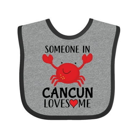 

Inktastic Someone In Cancun Loves Me Gift Baby Boy or Baby Girl Bib