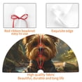 thumbnail image 4 of Lsque Forest Creek Cute Dog Print Christmas Tree Skirt, Tree Skirt with Ties or Velcro, Perfect for Holiday Decorations, Halloween, and New Year-36", 4 of 7