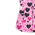 thumbnail image 3 of QATAINLAV Clearance Today Prime! Novelty Scrubs for Women V Neck Short Sleeve Printed Scrub Tops Medical Working Uniform Holiday Workwear with Pockets Pink M, 3 of 3