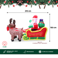 thumbnail image 2 of Inflables Navideños Figura Trineo De Santa Renos Navidad decoración, 2 of 3