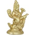 thumbnail image 2 of Exotic India Goddess Saraswati (Small Statue) - Brass Statue, 2 of 2