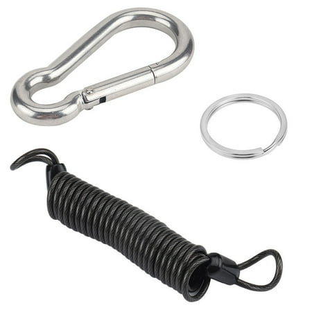 

Rv Trailer Safety Rope Stainless Steel Safety Buckle Spring Hook Anti-Off Rope
