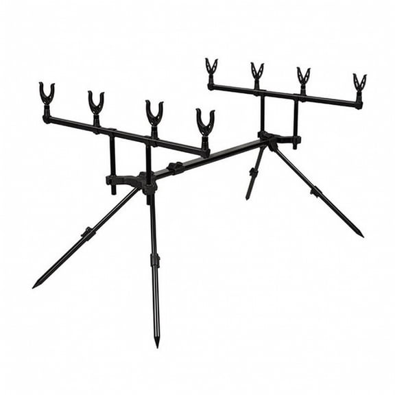 Abbraccia Fishing Rod Stand Holder Rack Aluminum Alloy Foldable Design for Anglers Bank Fishing and Lake Shore Use