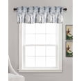 thumbnail image 3 of Grey Forest Kitchen Valances for Windows Farmhouse Linen Window Valance Curtain for Living Room Window Treatment Abstract Vintage Oil Painting Trees Valance Rod Pocket Topper Drape, 42 x 12 Inch, 3 of 6