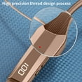 thumbnail image 4 of Nkmbld Cordless Earphones Bluetooth 5.4 Neck Mounted Intelligent Digital Display with Long Battery Life Stereo Surround Sound Wireless Earphones, Brown, 4 of 8