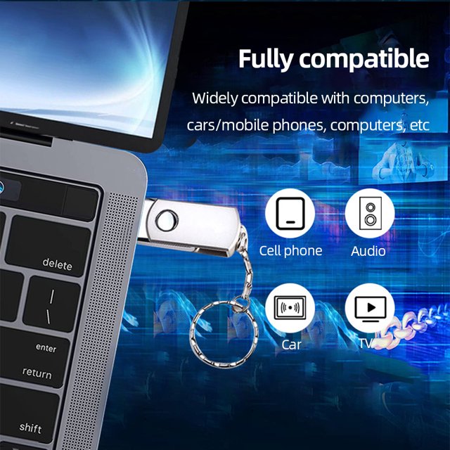 Unidad flash de metal de 4-128 GB Disco USB 2.0 U de alta velocidad para computadora / automóvil / teléfono móvil
