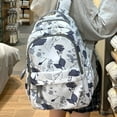 thumbnail image 4 of School Backpack for Women Men,Waterproof Bookbag for College Students Small Cute Backpacks for Fits 15.6 Inch Notebook School Bag Grey, 4 of 9